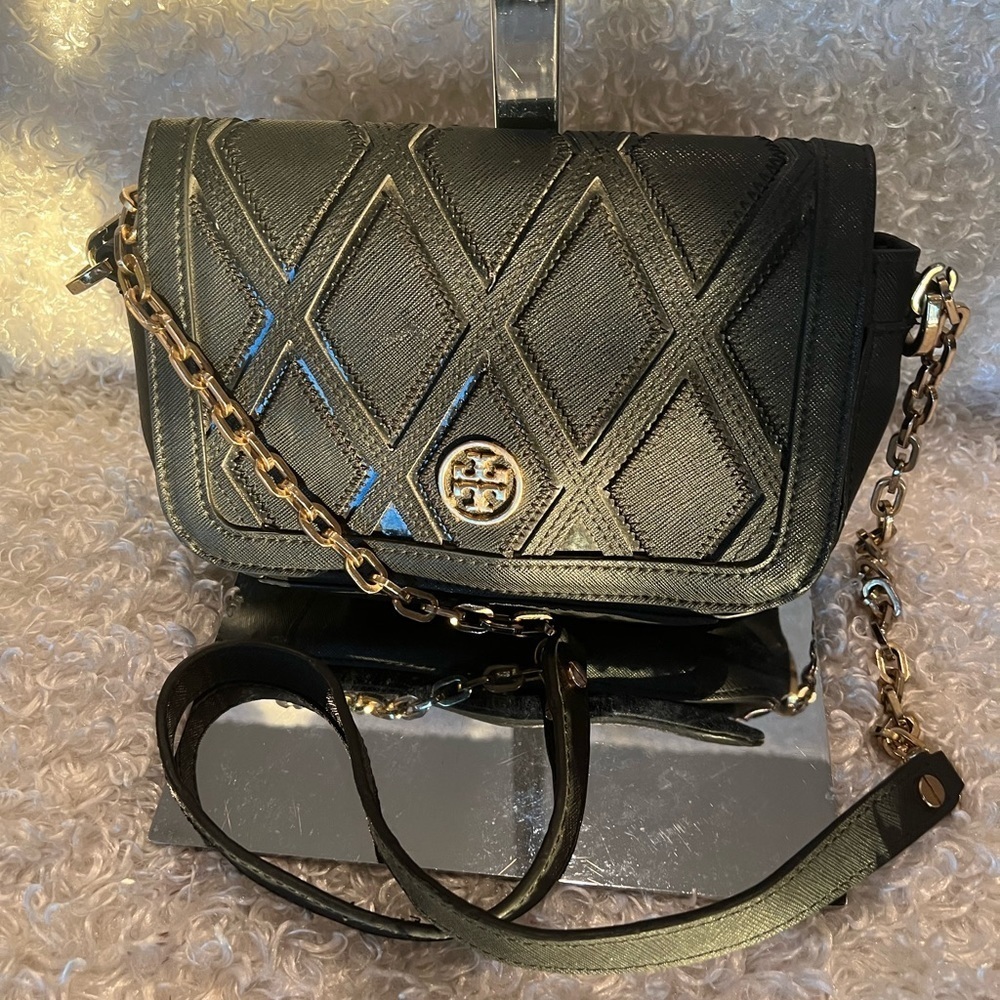 Tory Burch Patchwork Robinson Chain Shoulder Bag - image 1